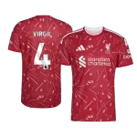 VIRGIL #4 Liverpool Home Match Jersey Player Version 2026/27 - minejerseys