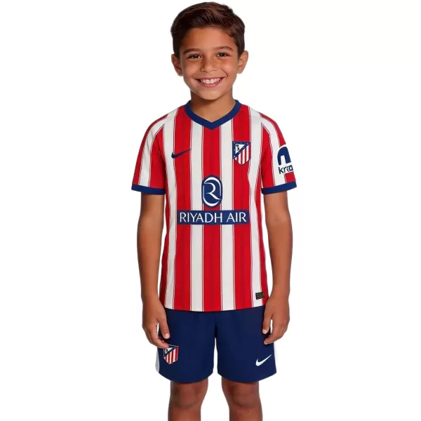 Kids Atletico Madrid Home Jersey Kit 2026/27 - minejerseys