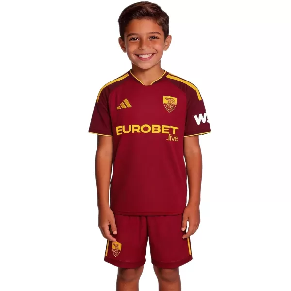 Kids AS Roma Home Jersey Kit 2026/27 - minejerseys