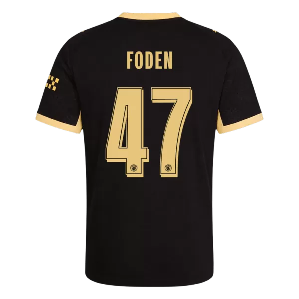 FODEN #47 Manchester City Away Match Jersey Player Version 2026/27 - UCL Font - minejerseys