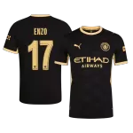 ENZO #17 Manchester City Away Match Jersey Player Version 2026/27 - UCL Font - minejerseys