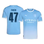 FODEN #47 Manchester City Home Jersey 2026/27 - UCL Font - minejerseys