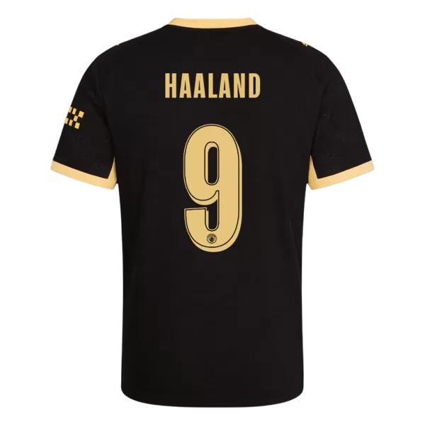 HAALAND #9 Manchester City Away Match Jersey Player Version 2026/27 - UCL Font - minejerseys