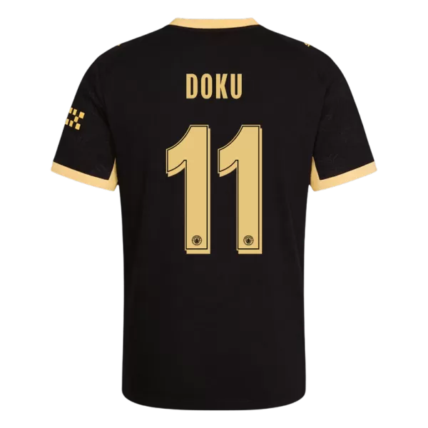 DOKU #11 Manchester City Away Match Jersey Player Version 2026/27 - UCL Font - minejerseys