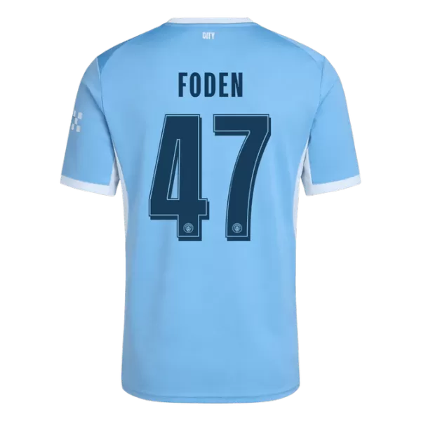 FODEN #47 Manchester City Home Jersey 2026/27 - UCL Font - minejerseys