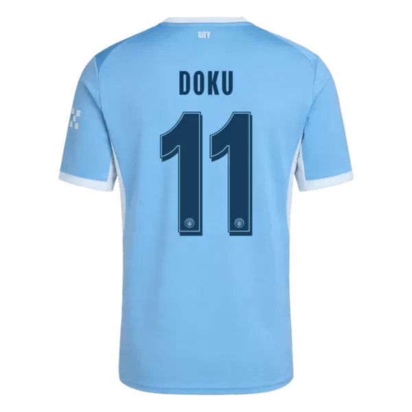 DOKU #11 Manchester City Home Jersey 2026/27 - UCL Font - minejerseys