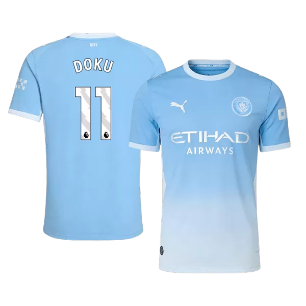 DOKU #11 Manchester City Home Match Jersey Player Version 2026/27 - minejerseys