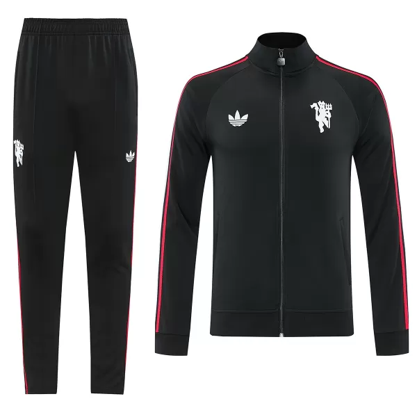 Manchester United Training Tracksuit Kit(Jacket+Pants) Black 2026/27 - minejerseys