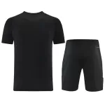 Customize Team Jersey Kit(Shirt+Short) Black AD14 - minejerseys