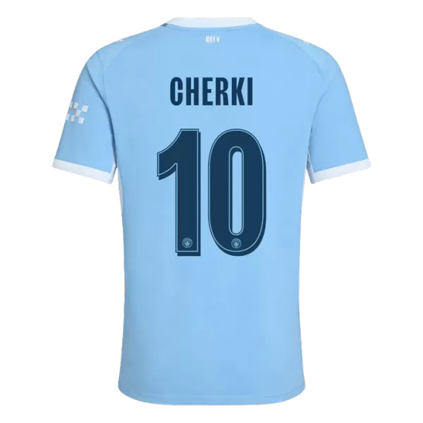 CHERKI #10 Manchester City Home Match Jersey Player Version 2026/27 - UCL Font - minejerseys