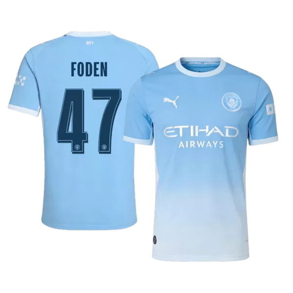 FODEN #47 Manchester City Home Match Jersey Player Version 2026/27 - minejerseys