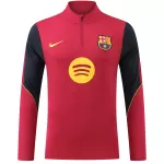 Kids Barcelona 1/4 Zipper Sweat Kit(Top+Pants) Red 2026/27 - minejerseys