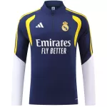 Kids Real Madrid 1/4 Zipper Sweat Kit(Top+Pants) Navy 2026/27 - minejerseys