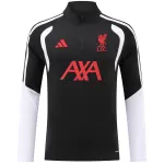 Kids Liverpool 1/4 Zipper Sweat Kit(Top+Pants) Black 2026/27 - minejerseys