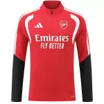 Kids Arsenal 1/4 Zipper Sweat Kit(Top+Pants) Red 2026/27 - minejerseys