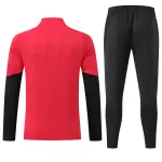Kids Manchester United 1/4 Zipper Sweat Kit(Top+Pants) Red 2026/27 - minejerseys