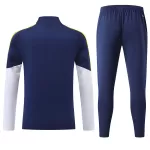 Kids Real Madrid 1/4 Zipper Sweat Kit(Top+Pants) Navy 2026/27 - minejerseys