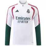 Real Madrid 1/4 Zipper Sweat Kit(Top+Pants) White 2026/27 - minejerseys