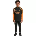Kids Arsenal 1/4 Zipper Sweat Kit(Top+Pants) Black 2026/27 - minejerseys