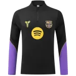 Barcelona 1/4 Zipper Sweat Kit(Top+Pants) Black 2026/27 - minejerseys