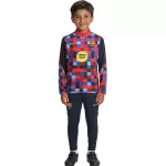 Kids Barcelona 1/4 Zipper Sweat Kit(Top+Pants) Colour 2026/27 - minejerseys