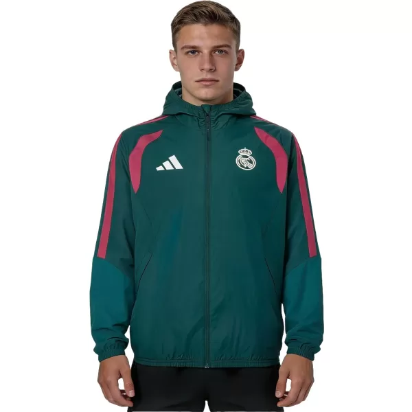 Real Madrid Hoodie Windbreaker Jacket Green 2026/27 - minejerseys