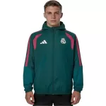 Real Madrid Hoodie Windbreaker Jacket Green 2026/27 - minejerseys