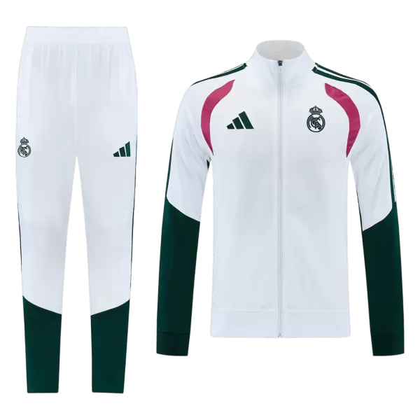 Real Madrid Training Tracksuit Kit(Jacket+Pants) White 2026/27 - minejerseys