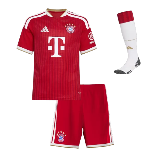 Kids Bayern Munich Home Jersey Full Kit 2026/27 - minejerseys