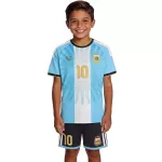 Messi #10 Kids Argentina x Messi Farewell Anniversary Jersey Kit 2026 - minejerseys