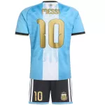 Messi #10 Kids Argentina x Messi Farewell Anniversary Jersey Kit 2026 - minejerseys