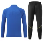 Kids Chelsea 1/4 Zipper Sweat Kit(Top+Pants) Blue 2026/27 - minejerseys