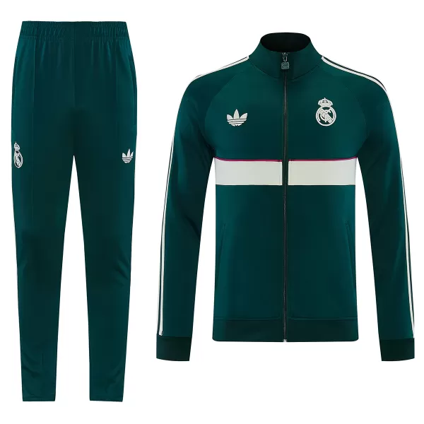 Real Madrid Training Tracksuit Kit(Jacket+Pants) Green 2026/27 - minejerseys