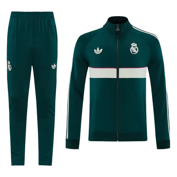 Real Madrid Training Tracksuit Kit(Jacket+Pants) Green 2026/27 - minejerseys