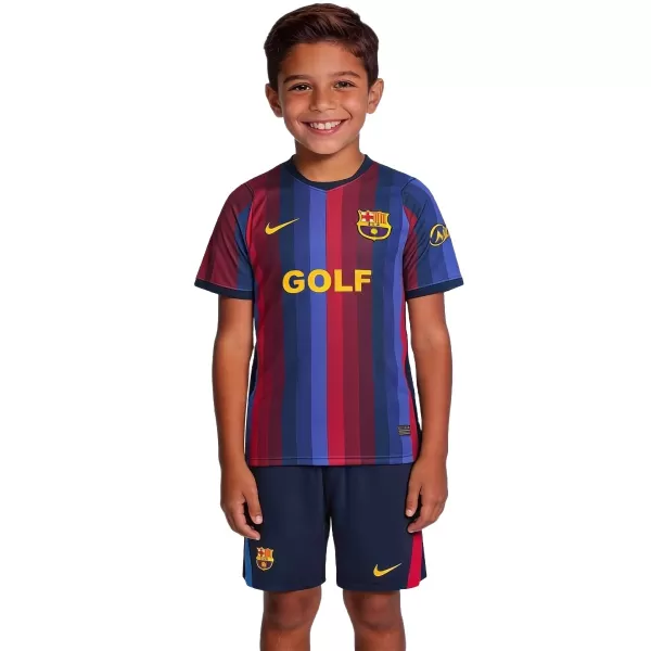 Kids Barcelona x Golf Wang Home Jersey Kit 2026/27 - [Super Replica] - minejerseys