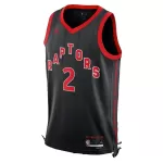 Unisex Toronto Raptors Kawhi Leonard #2 Black Swingman Jersey - Statement Edition - minejerseys