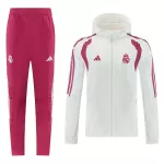Real Madrid Windbreaker Tracksuit Kit(Hoodie+Pants) White 2026/27 - minejerseys