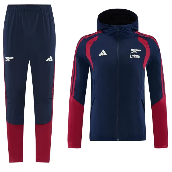 Arsenal Windbreaker Tracksuit Kit(Hoodie+Pants) Navy 2026/27 - minejerseys