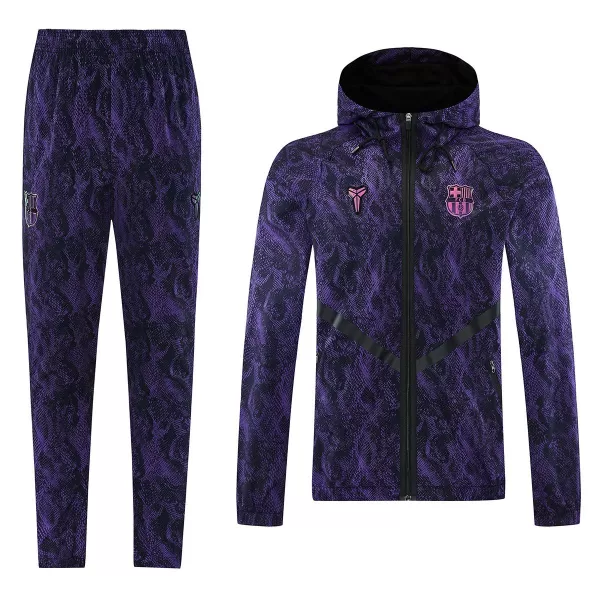 Barcelona x Kobe Bryant Windbreaker Tracksuit Kit(Hoodie+Pants) Purple 2026/27 - minejerseys