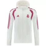 Real Madrid Hoodie Windbreaker Jacket White 2026/27 - minejerseys