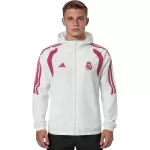 Real Madrid Hoodie Windbreaker Jacket White 2026/27 - minejerseys