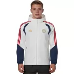 Bayern Munich Hoodie Windbreaker Jacket White 2026/27 - minejerseys