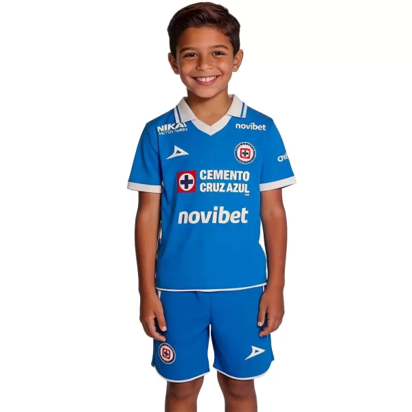 Kids Cruz Azul Home Jersey Kit 2026/27 - minejerseys